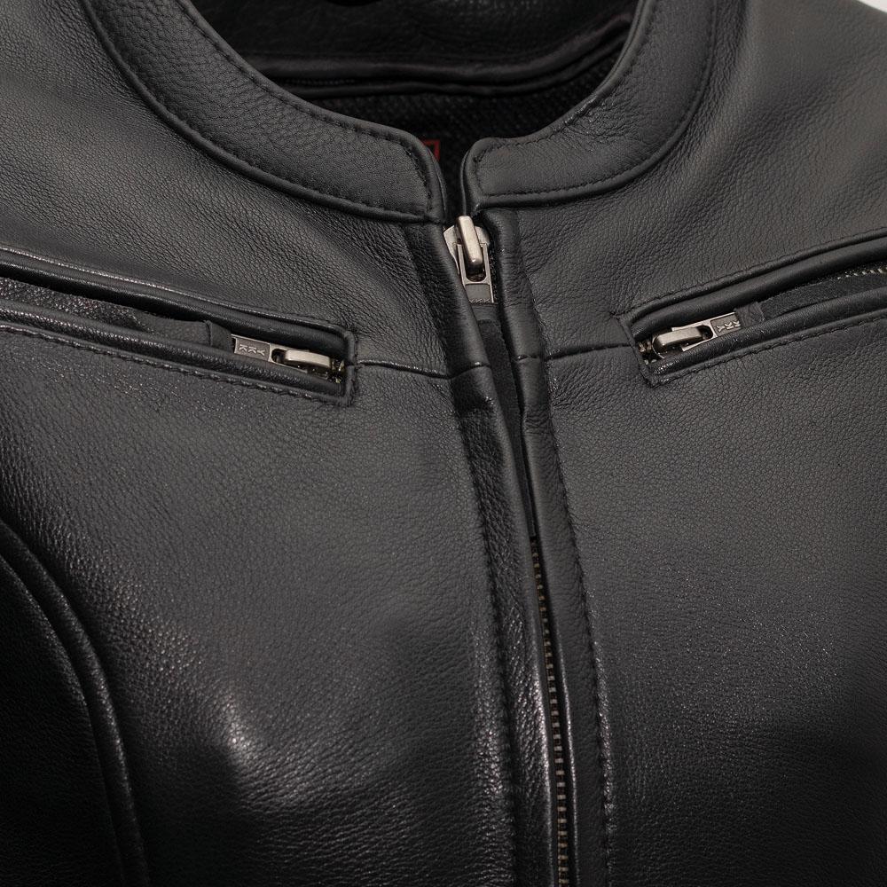 Speed Queen - Women's Leather Motorcycle Jacket