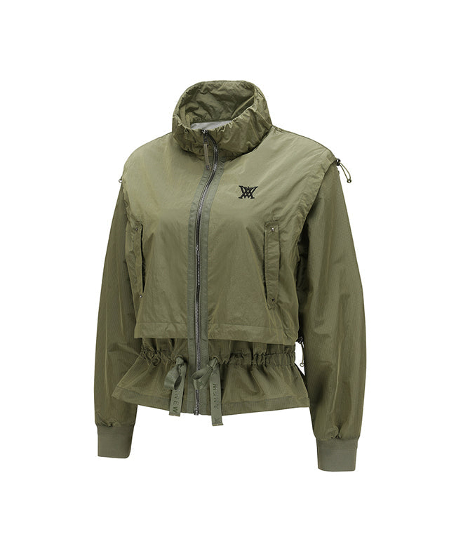 ANEW Golf: Women Shirring Point MA-1 Jacket